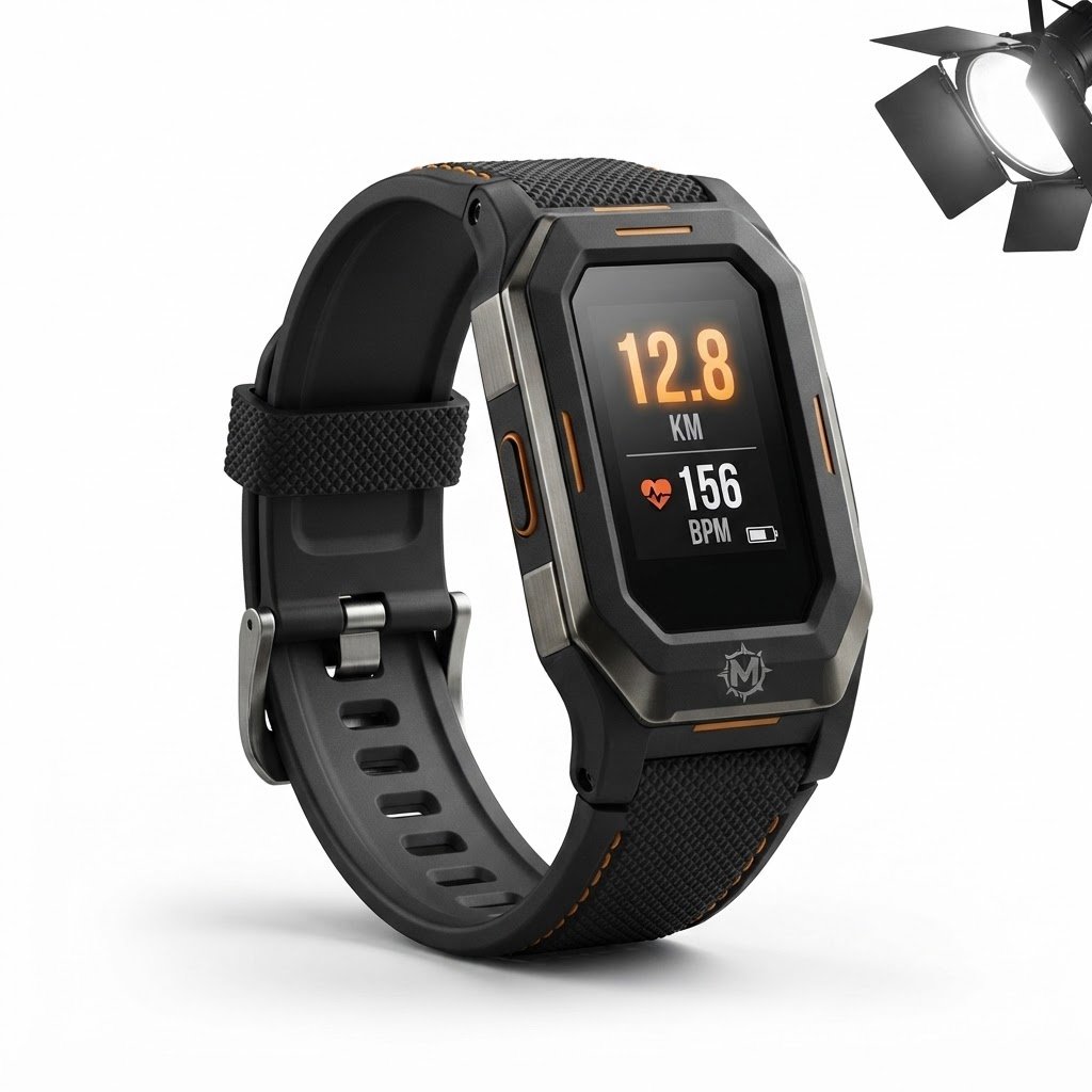 Product 4 (1) MBand Active Rugged Fitness Band with Armor Case Packaging & High-Contrast Display - Image 1