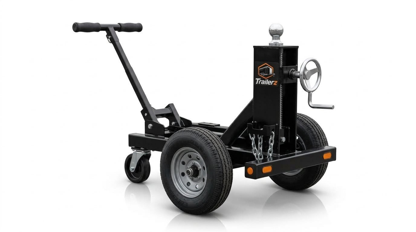 Manual_Trailer_Dolly_20261001113641 Trailerz Heavy-Duty Manual Trailer Dolly with Height Adjustable Hitch Ball - Image 1