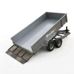 Trailerz Heavy-Duty Hydraulic Tilt Deck Box Trailer with Rear Loading Ramp